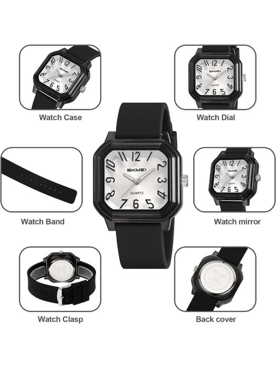Cute Jelly Transparent Quartz Watch - Large Face, Soft Silicone Strap main image 5